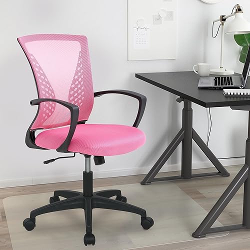 Miniatura 2 de Silla de oficina PayLessHere para computadora y juegos, silla ergonómica de malla para escritorio con sillas ajustables para videojuegos de 360