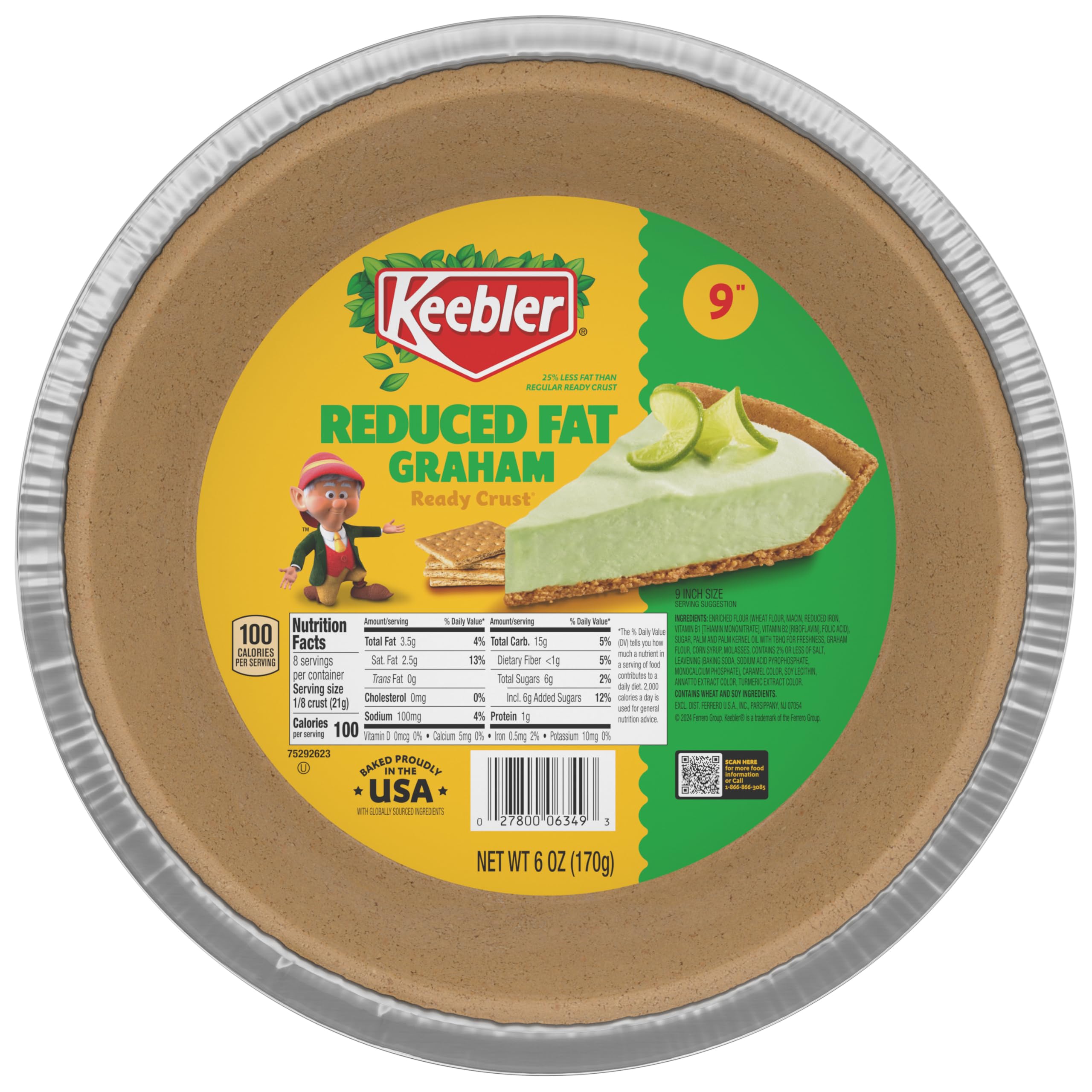 Keebler Ready Crust , 6 Ounce (Pack of 12)