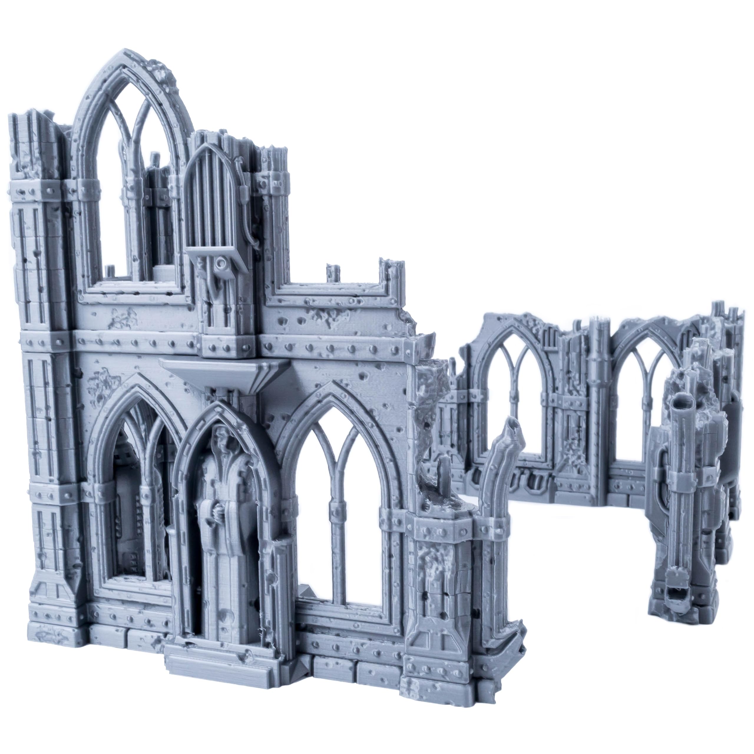 Gothic Ruins Series - Set 3: Uniquely Designed Two-Story and Ground Floor Ruins, 28/32mm Scale