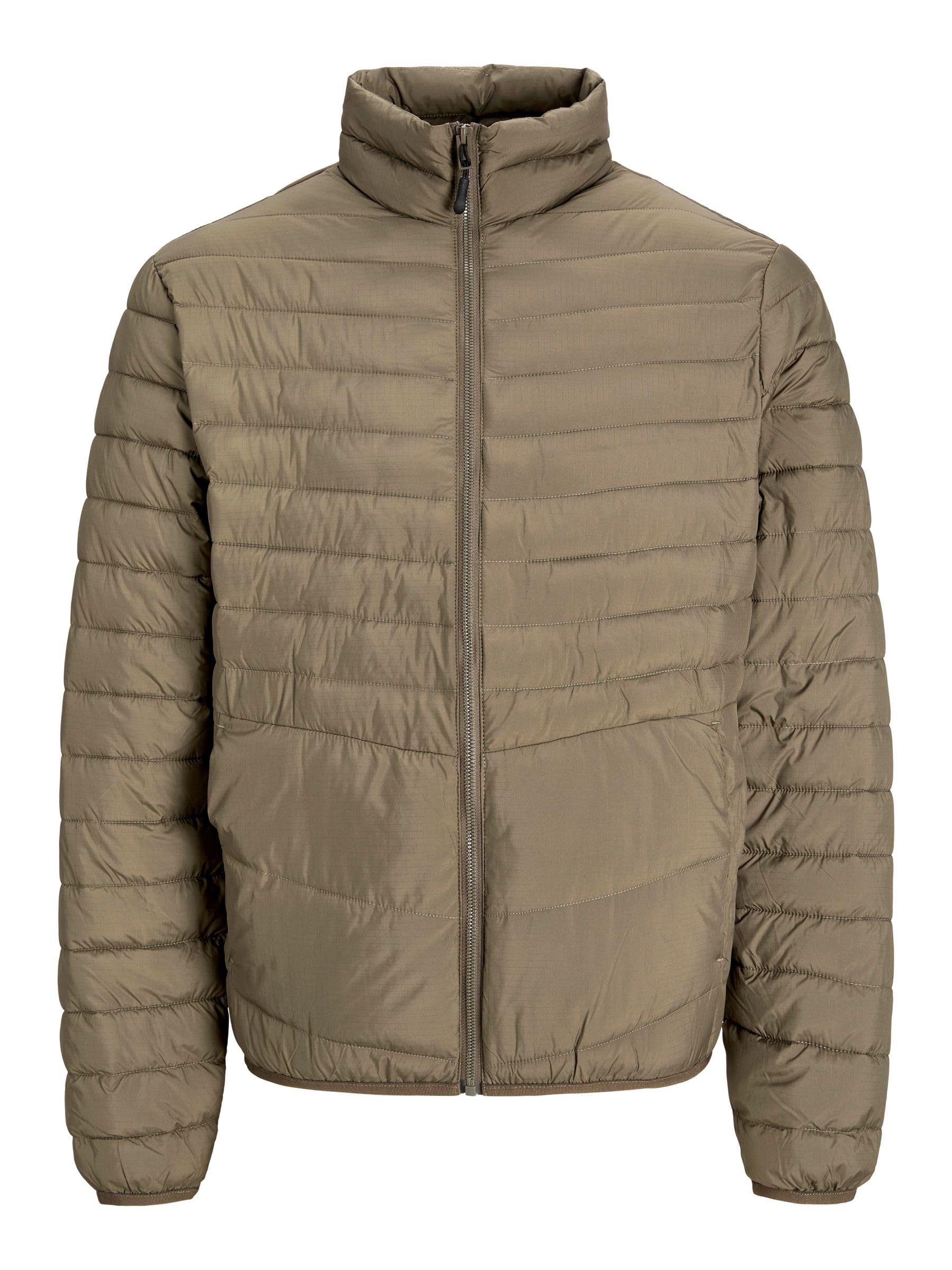 JACK & JONES Men's Jjestate Packable Puffer Collar Pls Quilted Jacket, Canteen, 6XL