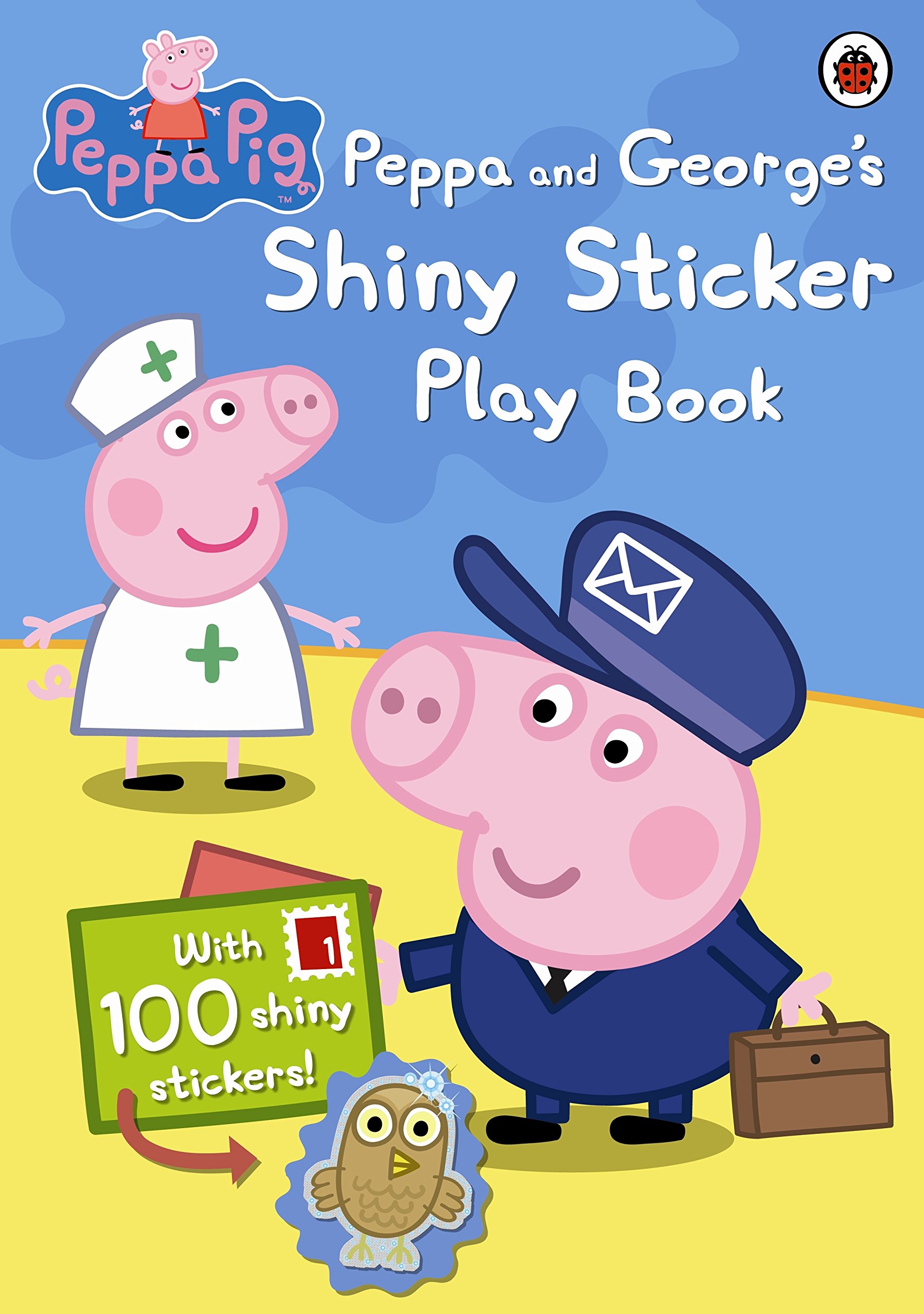 Peppa Pig: Peppa and George's Shiny Sticker Play Book Paperback – 13 January 2011