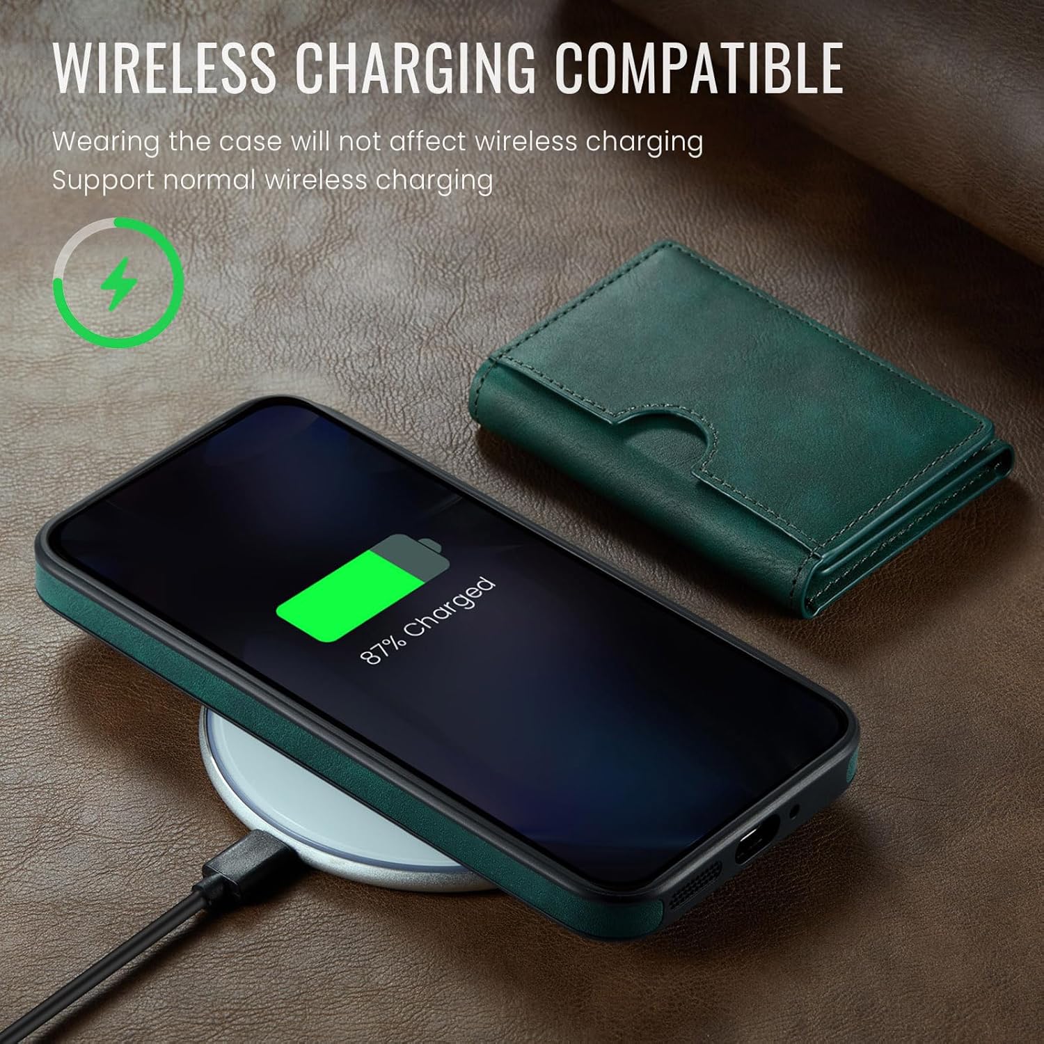 Asuwish Phone Case for Google Pixel 10 Pro XL Wallet Magnetic Detachable Cell Cover with Wireless Charging and RFID Blocking Credit Card Holder Flip Stand Pixel10 10Pro 10ProXL Ten Women Men Green