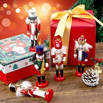 ガラス製赤のくるみ割り人形クリスマスオーナメント ガラス製赤のくるみ割り人形クリスマスオーナメント くるみ割り