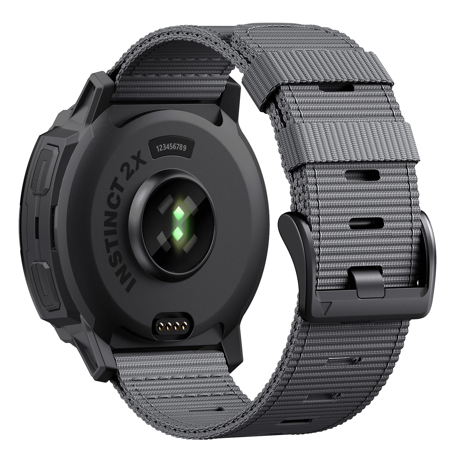 EKINGEEK für Garmin Instinct 2X, Instinct 3 (50mm) Robuste Nylon-Armbänder (Solar & AMOLED) taktisches Stil-Armband mit Werkzeugen, passend für Garmin Instinct 50mm-Armband