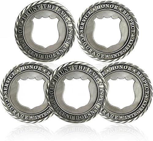 5 monedas de desafío de policía, símbolo de policía hueco, monedas de desafío del departamento de policía, regalo conmemorativo de la policía,