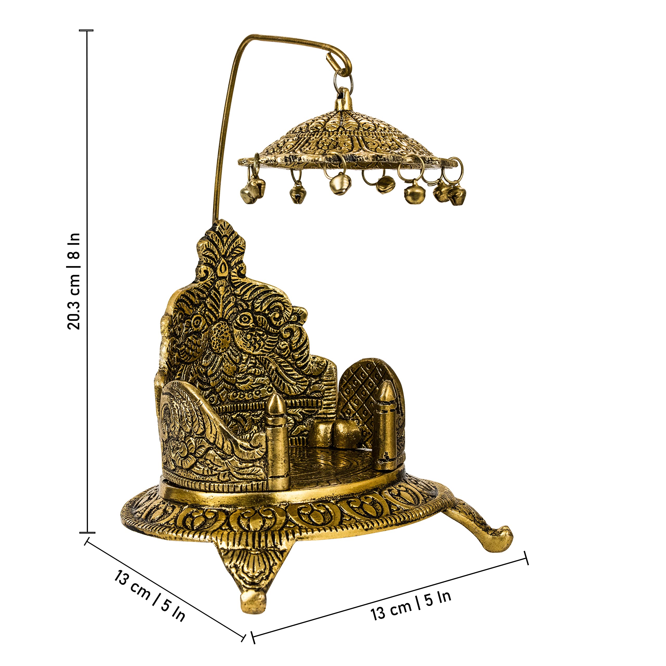 Brass Mukali Stool - Display Your Gods -8