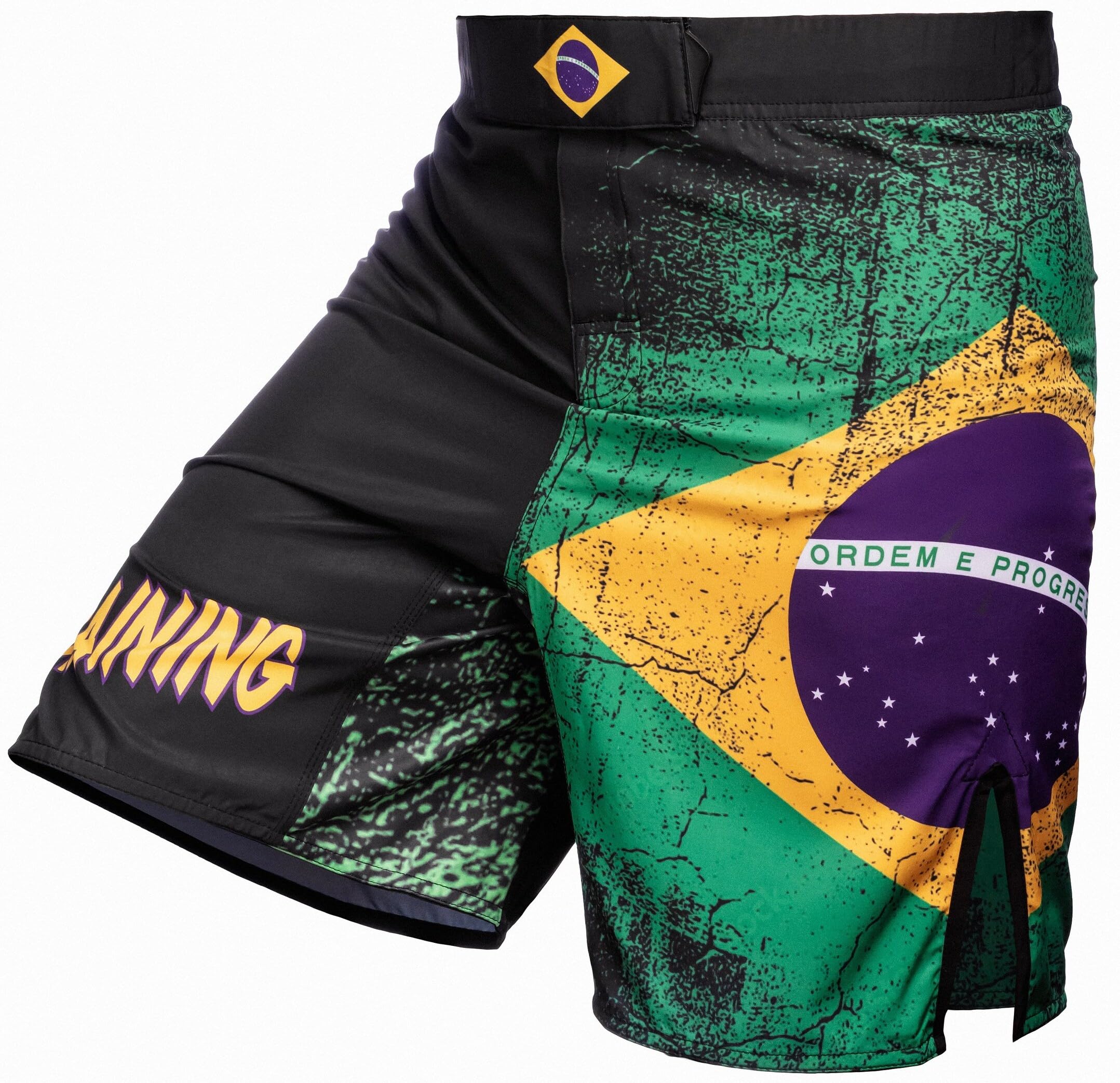 HARDCORE TRAINING Pantalones Cortos Hombre MMA Shorts de Entrenamiento para BJJ Boxeo Grappling Fitness No Gi