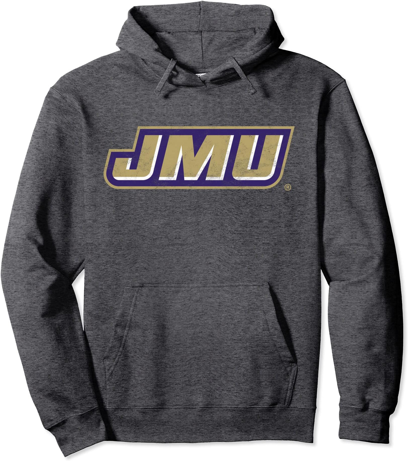 James Madison University JMU Dukes Distressed Primary Pullover Hoodie