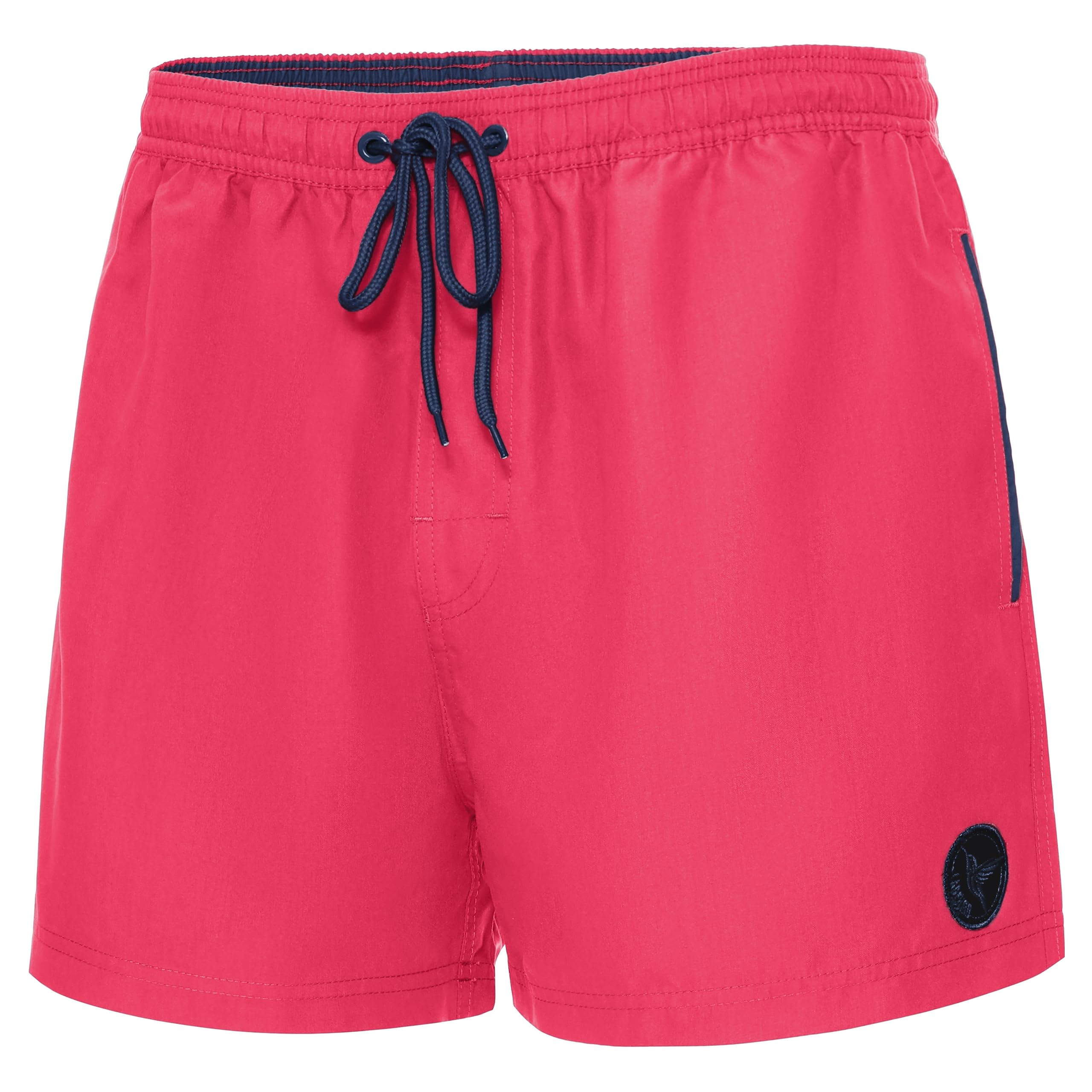 Ladeheid Heren Zwembroek Sneldrogende Sportieve Zwemshort met Mesh Binnenbroekje, Zakken aan Zijkant en Achterkant, Elastische Tailleband, Ademend Materiaal LA40-199 (Rood, XL Ladeheid Heren Zwembroek Sneldrogende Sportieve Zwemshort met Mesh Binnenbroekje, Zakken aan Zijkant en Achterkant, Elastische Tailleband, Ademend Materiaal LA40-199 (Rood, XL