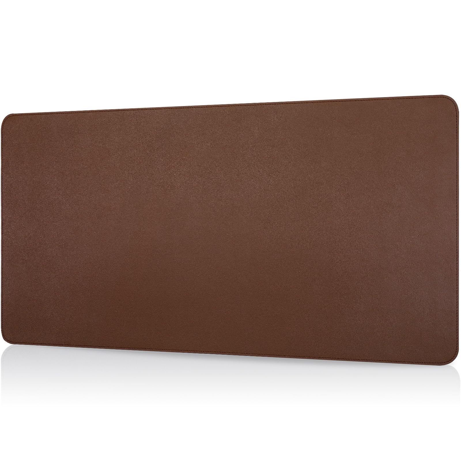 Laokiiy Desk Mat, Dual-Sided Desk Pad, Large Mouse Pad for Desk, Natural Cork & PU Leather Non-Slip Waterproof Desk Mats for Office and Home (Brown,