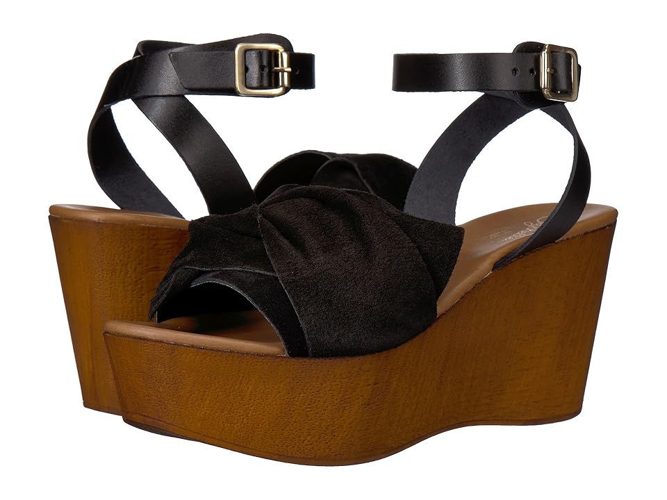 

Seychelles Deep Breath (Black Suede) Women's Wedge Shoes