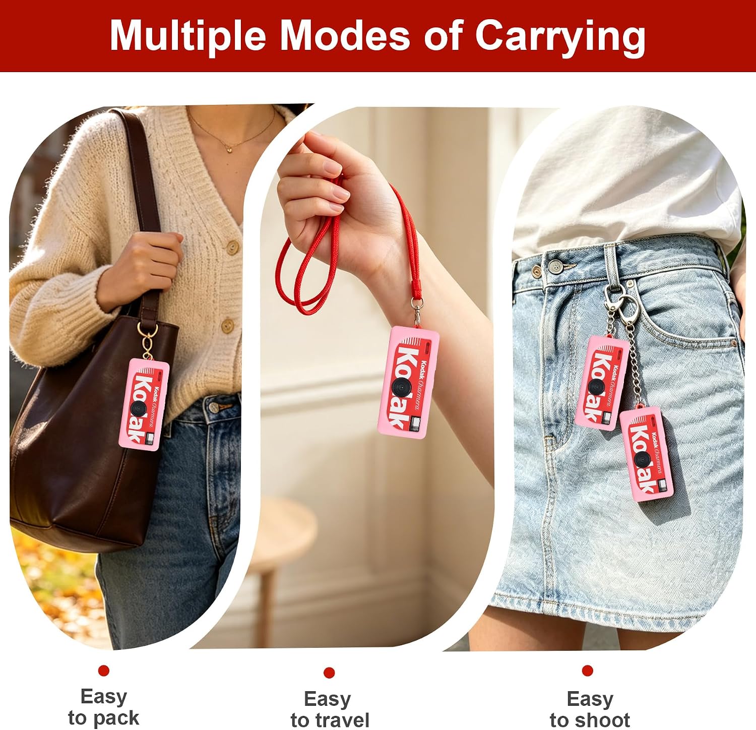 Canboc Silicone Case for KODAK CHARMERA Keychain Digital Camera Blind Box image 3