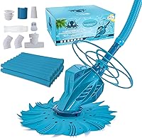 U.S. Pool Supply Octopus Suction Pool Cleaner - Quiet Automatic Inground Vacuum with Hose, Wall-Climbing Sweeper for Debris & Leaves