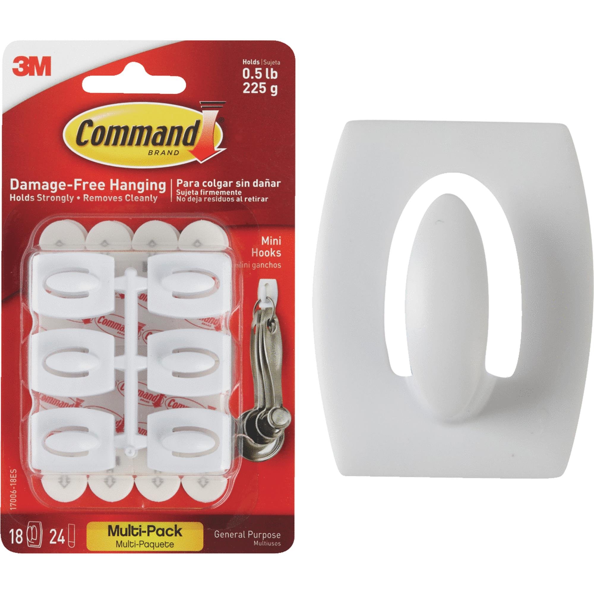 Command Mini Adhesive Hook : Home & Kitchen
