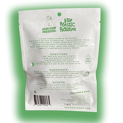 Miniatura 10 de Shower Candy Barra de acondicionador natural para cabello normal  Fragancia pomelo de bergamota