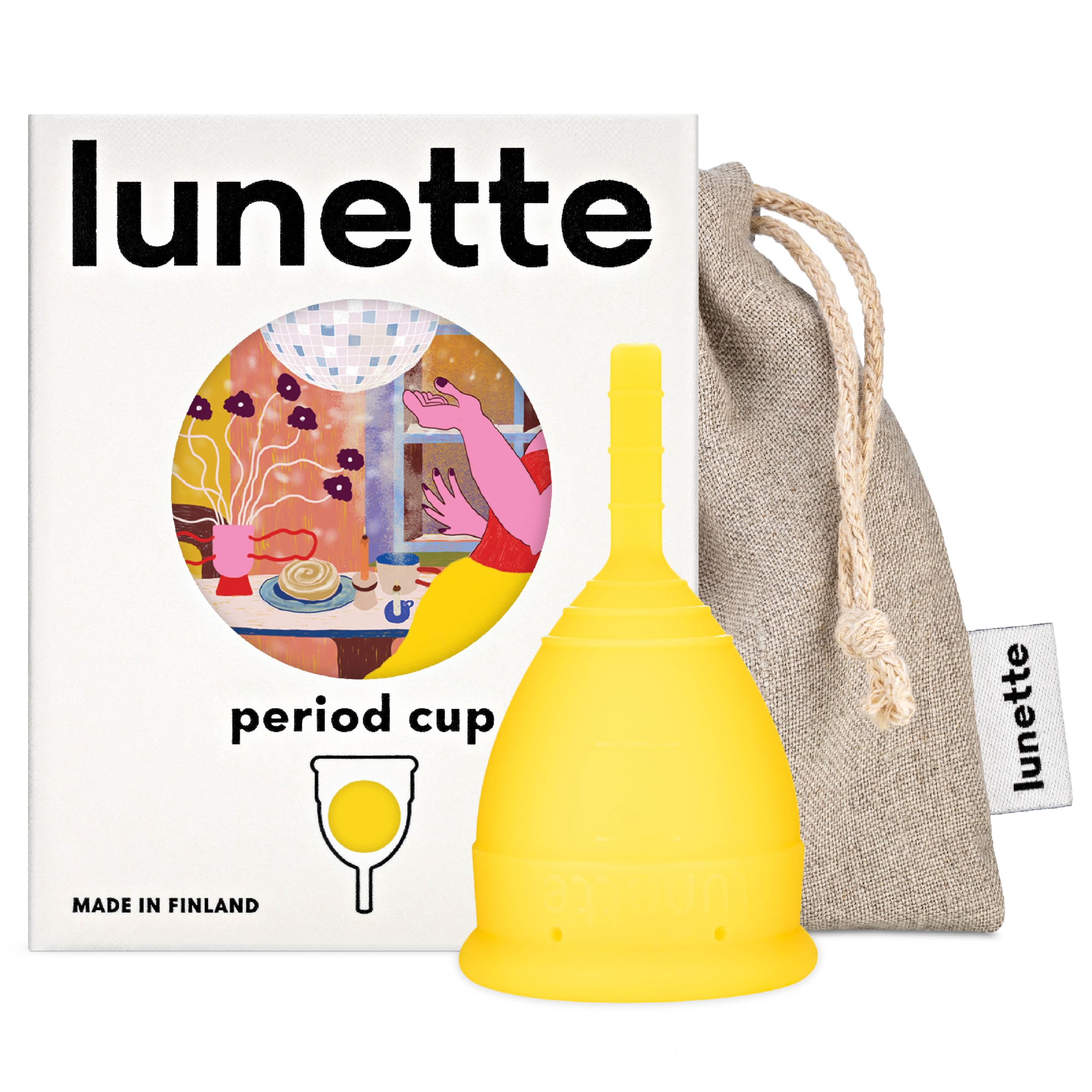 Lunette Menstrual Cup - Reusable Period Cup – Medical-Grade Silicone