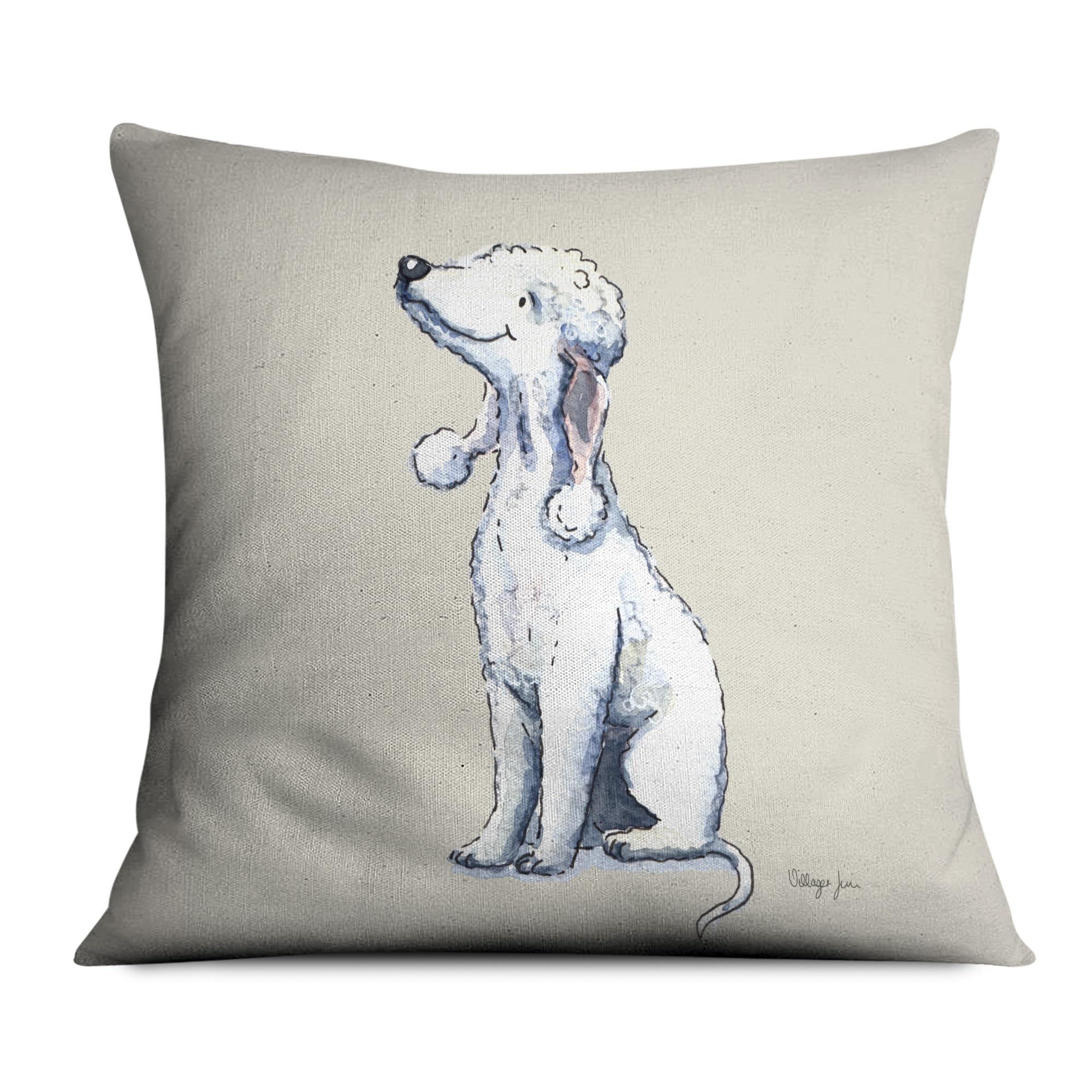Image Industry Bedlington Terrier Cushion - Soft to Touch - Gift for the Home - Sofa Cushion - Dog Lovers (45cm x 45cm)