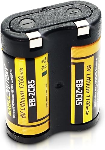 Exell Battery 2CR5 245 6V Foto Litio Celda Reemplaza 2CR5 DL245 EL2CR5 2CR5M