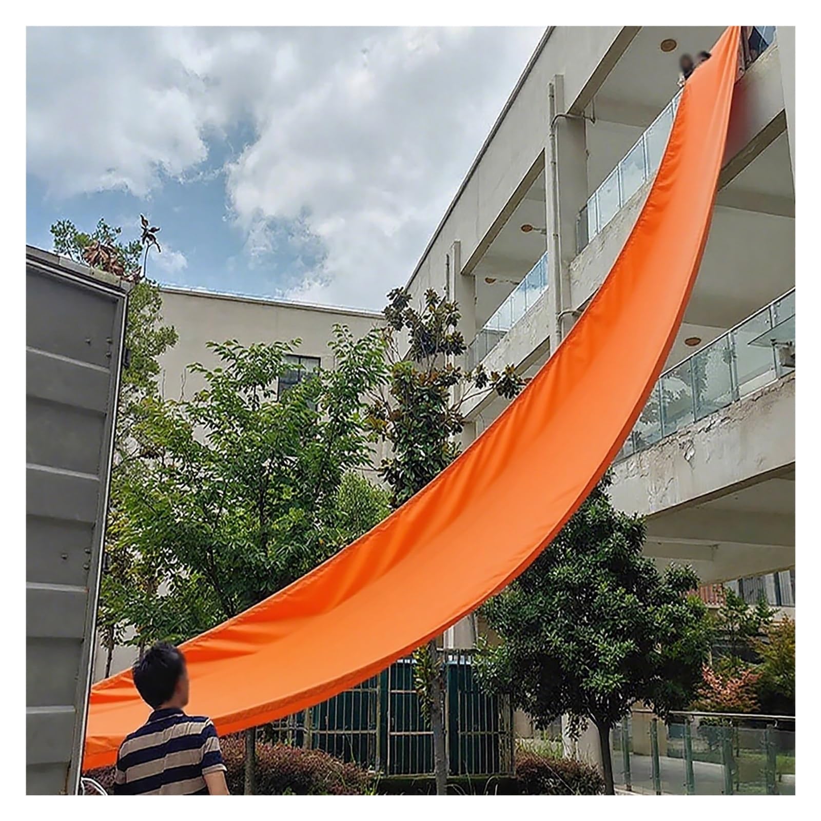 GLDYTVF Durable Canvas Unloading Chute - Tear Resistant Cargo Slide for Heavy Loads, Perfect for Efficient Transport and Loading (2m, 26m)