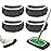 Yicotira Reusable Wet Pads Refill Compatible with Swiffer Sweeper Mop - Dry Sweeping Cloths & Wet Mopping Cloths for Household Cleaning - Washable Microfiber Mop Pads, 4 Pack (Mop is not Included)