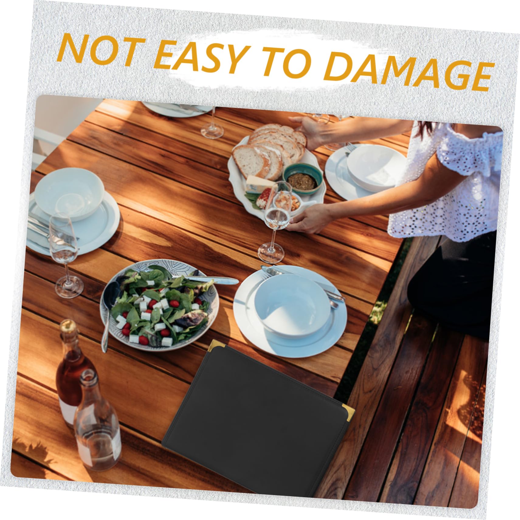 ABOOFAN Carpeta de Menú de Pvc Transparente, Portada Resistente al Desgaste, Diseño Multifuncional para Hoteles y Cafeterías, Adecuado para Cartas y Recetas
