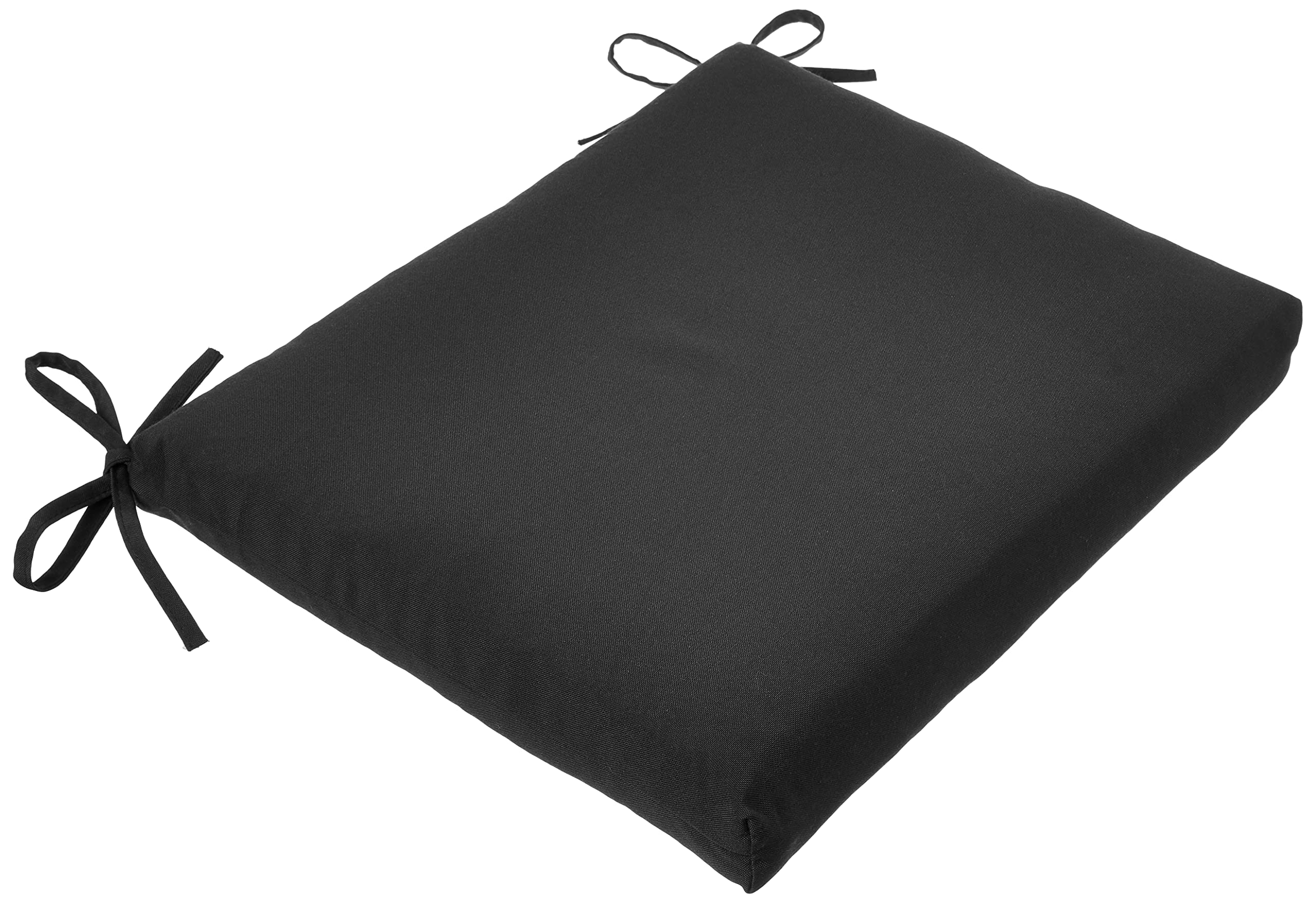 Coussin d'assise premium à carreaux noirs finitions soignées pour mobilier lot de 2