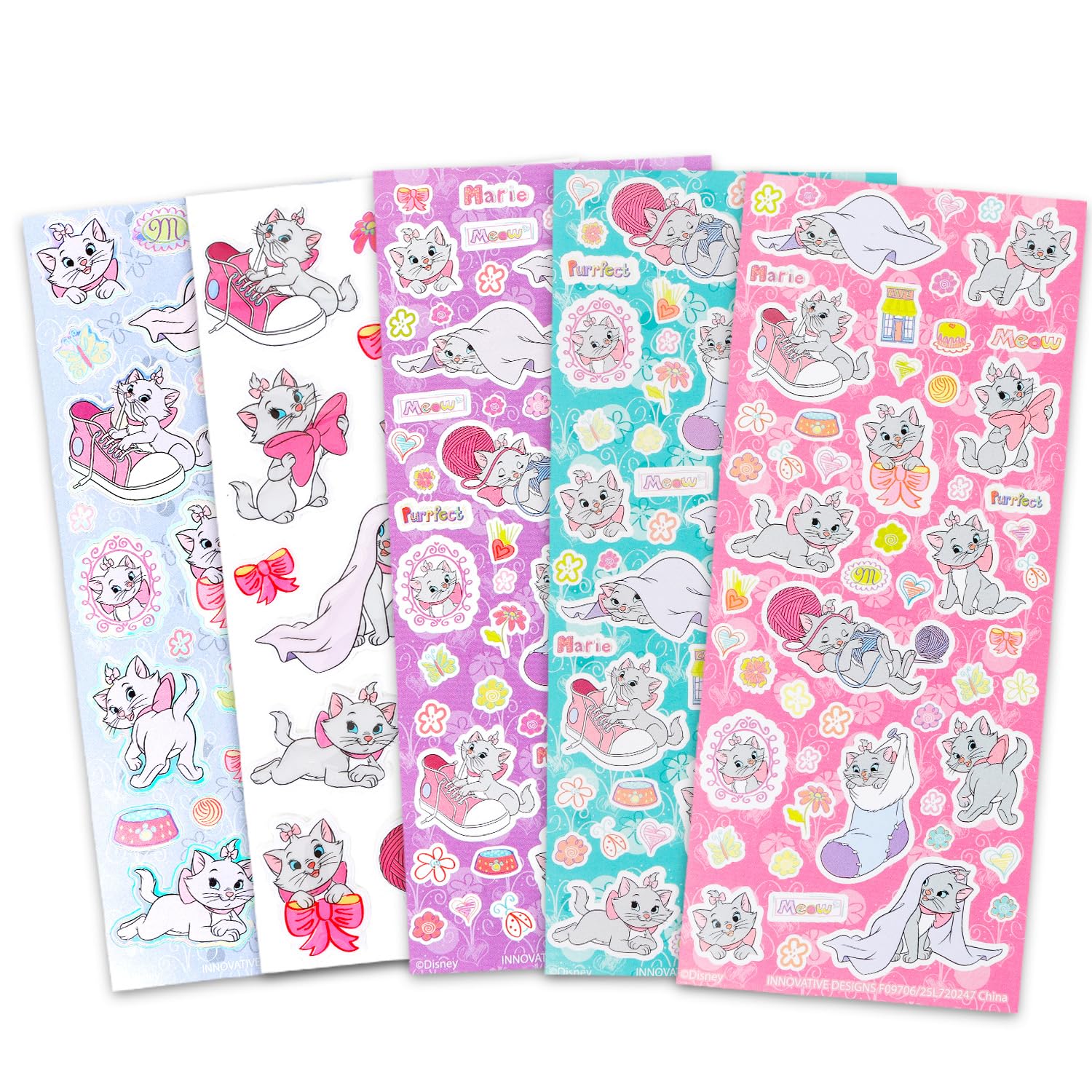 Disney Aristocats Malaktivitätsset – Paket mit Marie Malvorlagen, Markern, Aufklebern, mehr für Kinder, Kleinkinder, Mädchen | Marie Aristocats Kunst- und Bastelset