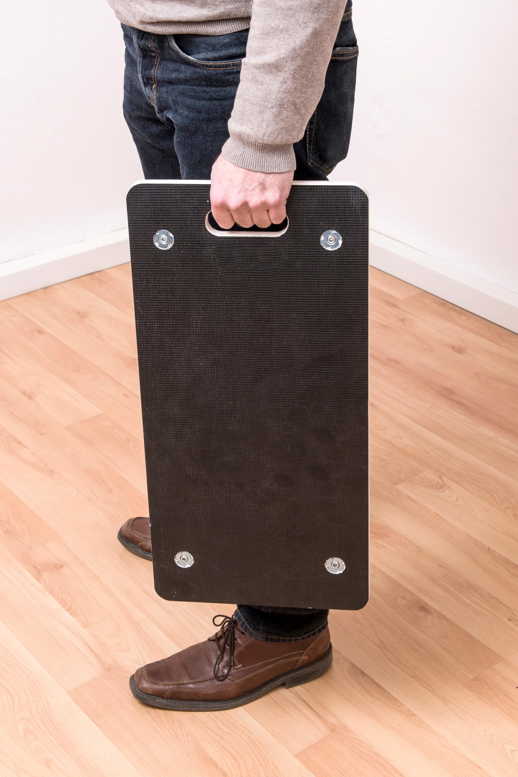 Metafranc Chariot de Transport 590 x 290 mm - Lot de 2 - Capacité de Charge de 200 kg - Plaque sérigraphiée avec Roues en PU - roulettes pour déménagement et Maison