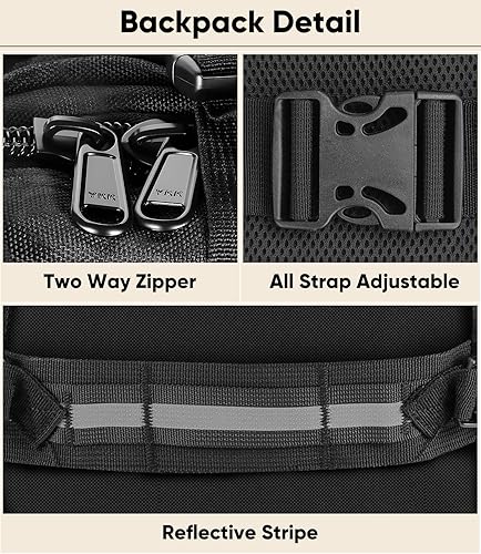 Miniatura 2 de Mochila para casco para motocicleta, ciclismo, soporte impermeable de gran capacidad, bolsa de almacenamiento para casco, mochila de senderismo