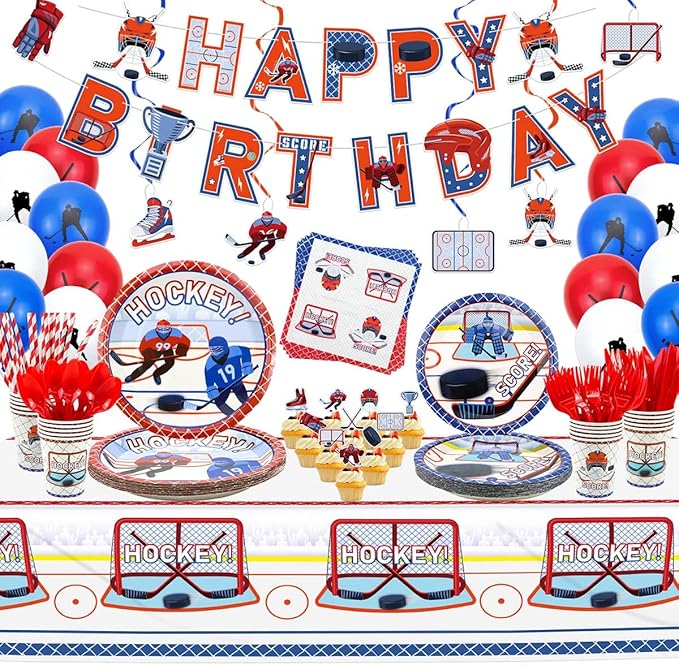 Hockey Party Supplies Ice Hockey Birthday Party Set