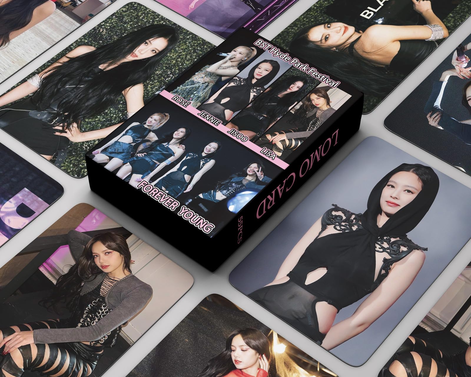 55pcs Blackpink Lomo Cards Cartes Photo BP Born Pink World Tour New