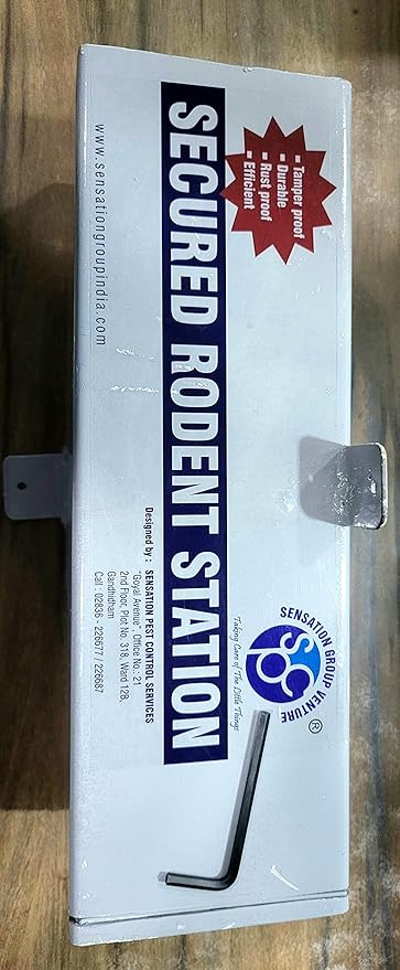 SENSATION GROUP Anti-Crush MS Powder Coated Rodent Bait Station