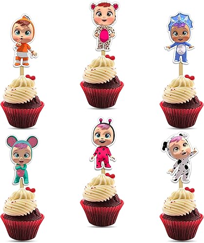 Seyal Cry Babes - Decoración para cupcakes