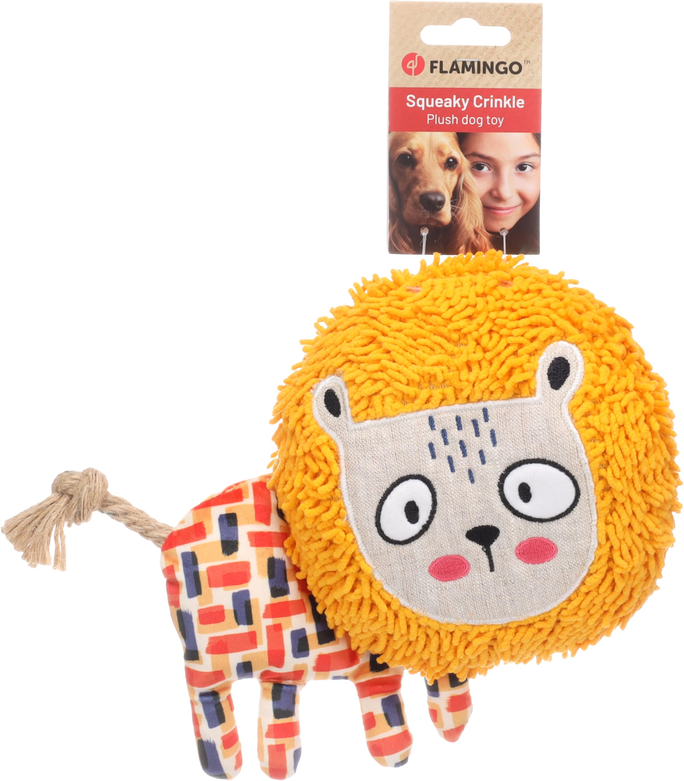 Flamingo TOY SAFFIA LION OCHRE 220x6x18CM