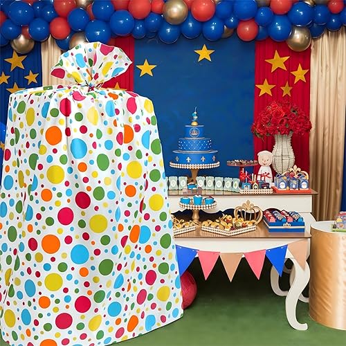 Miniatura 3 de Teling 2 bolsas de regalo jumbo de 80 x 60 pulgadas para regalos gigantes, bolsas de plástico extra grandes para envolver bicicletas, para