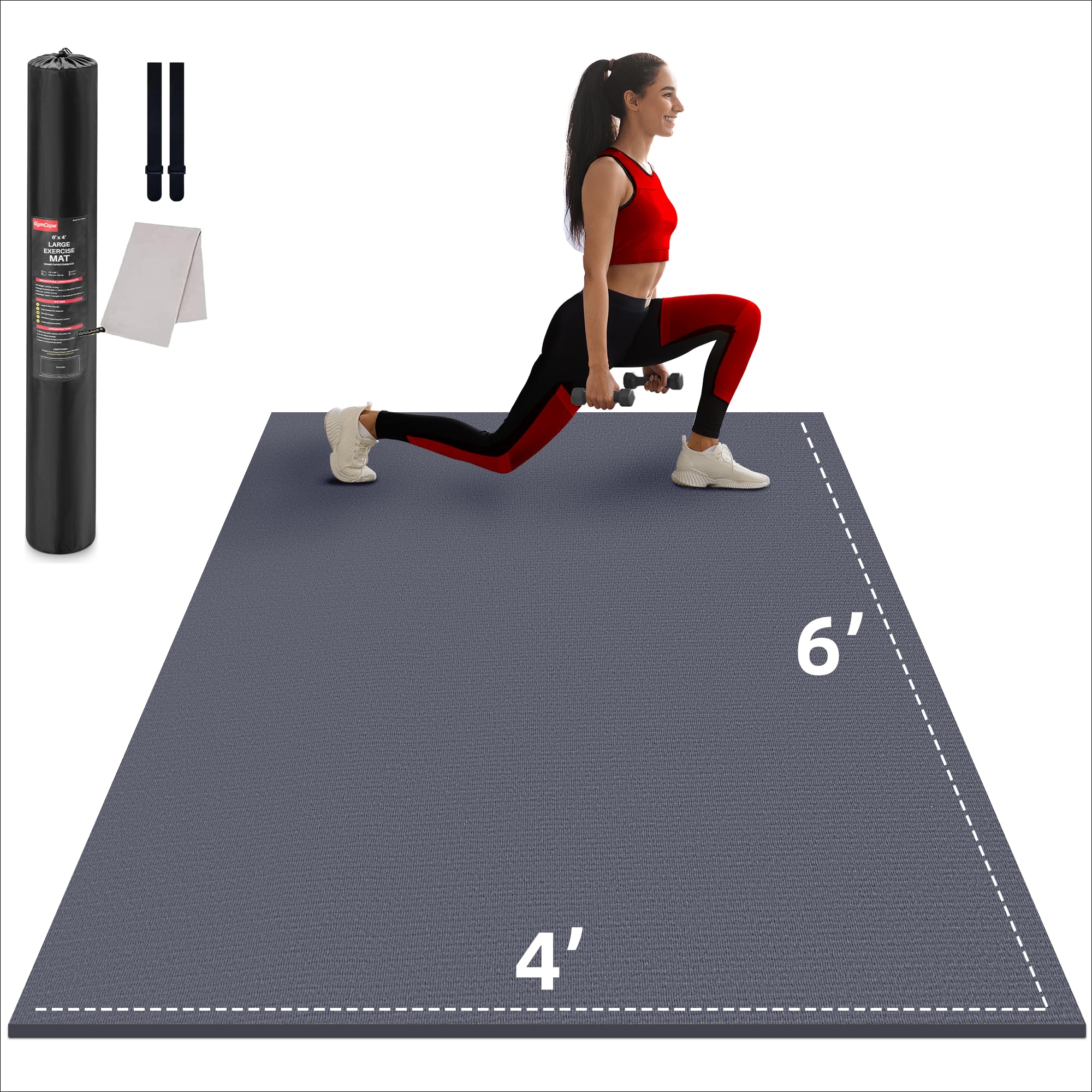GymCope 6x4 Large Exercise Mat