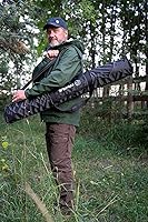 Vista 2 de Fanaue Funda de trípode con compartimentos, 39.4 x 9.8 x 9.8 pulgadas, bolsa de trípode resistente con correas para el hombro, funda de transporte