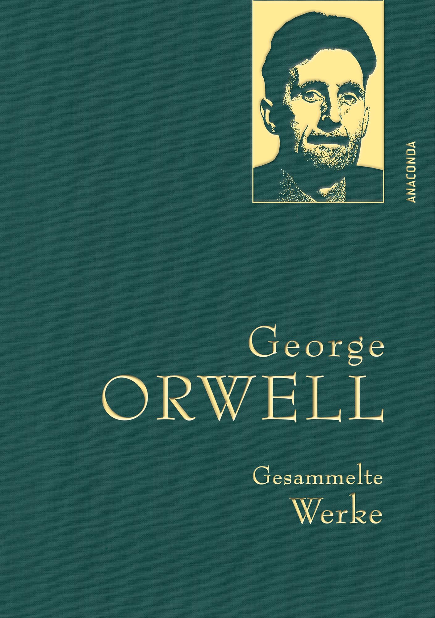 George Orwell, Gesammelte Werke: Gebunden in feingeprägter Leinenstruktur auf Naturpapier mit Goldprägung