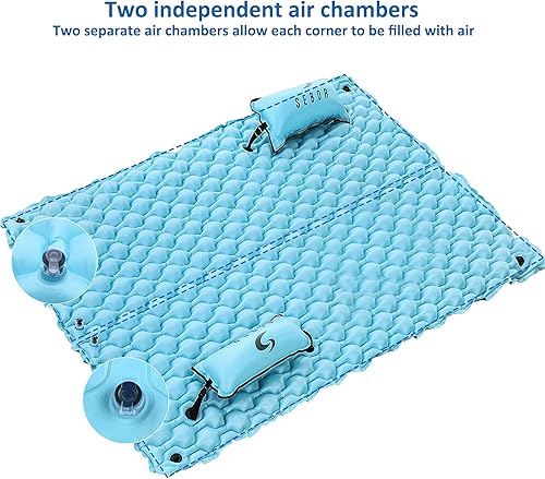 Miniatura 5 de SEBOR Lake Floats with Pool Hammock,72"X 72"114"X 90" Giant Inflatable Floating Mat for Lake Pool Boating Beach, Floating Island,Swimming Pool