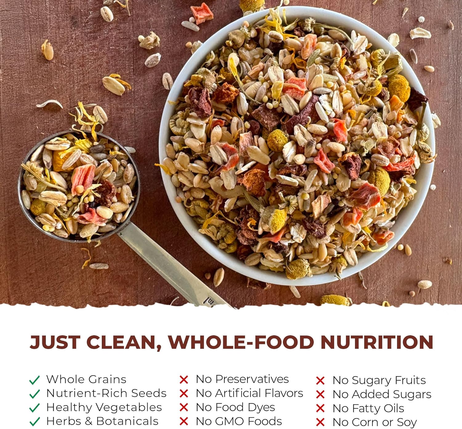 Blissful Balance Organic Parakeet Food, USDA Certified, Non-GMO, for Parakeets and Budgies, 2 lbs