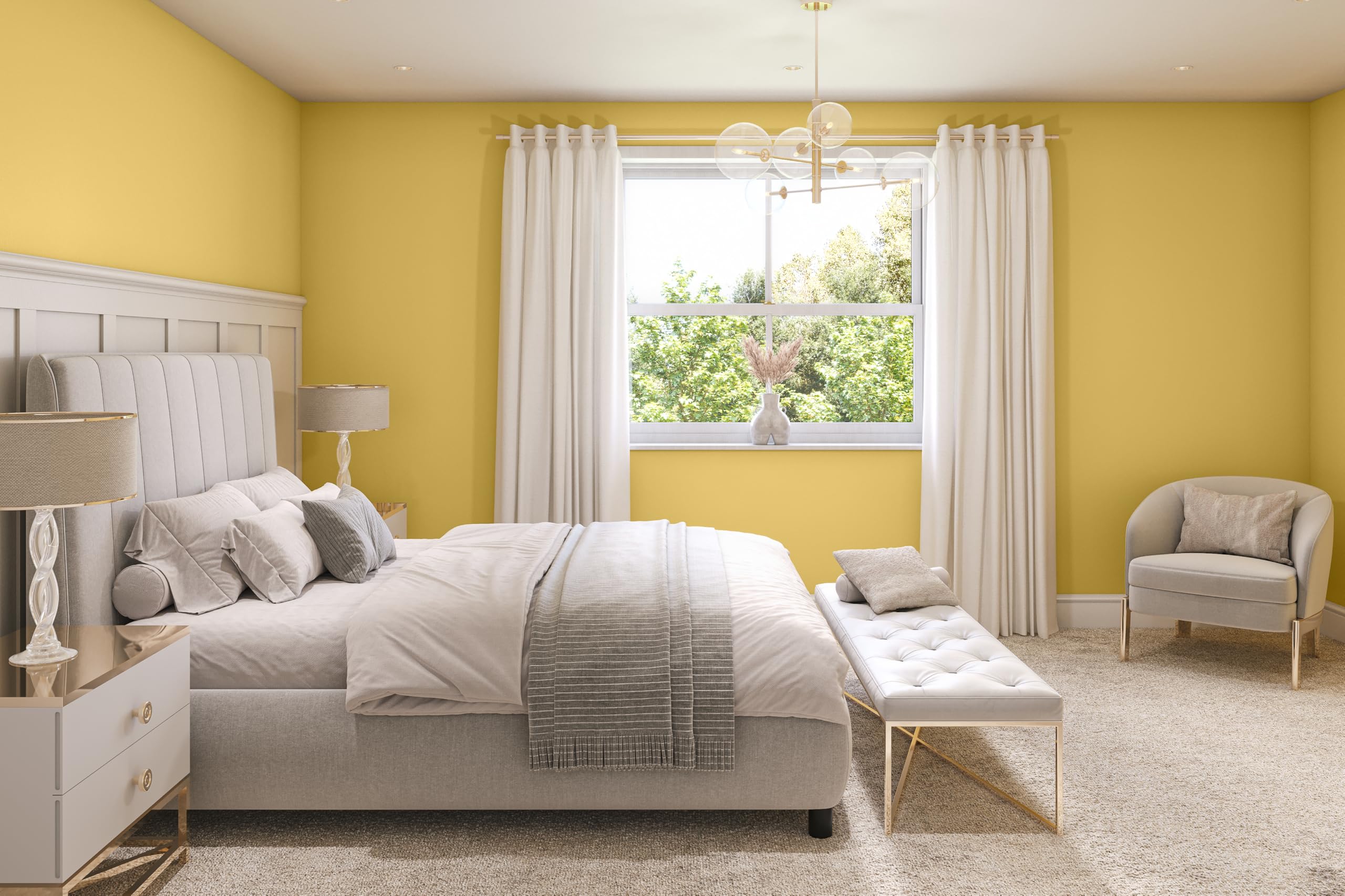 color-de-pintura-crema-amarilla-colorful-home-decor