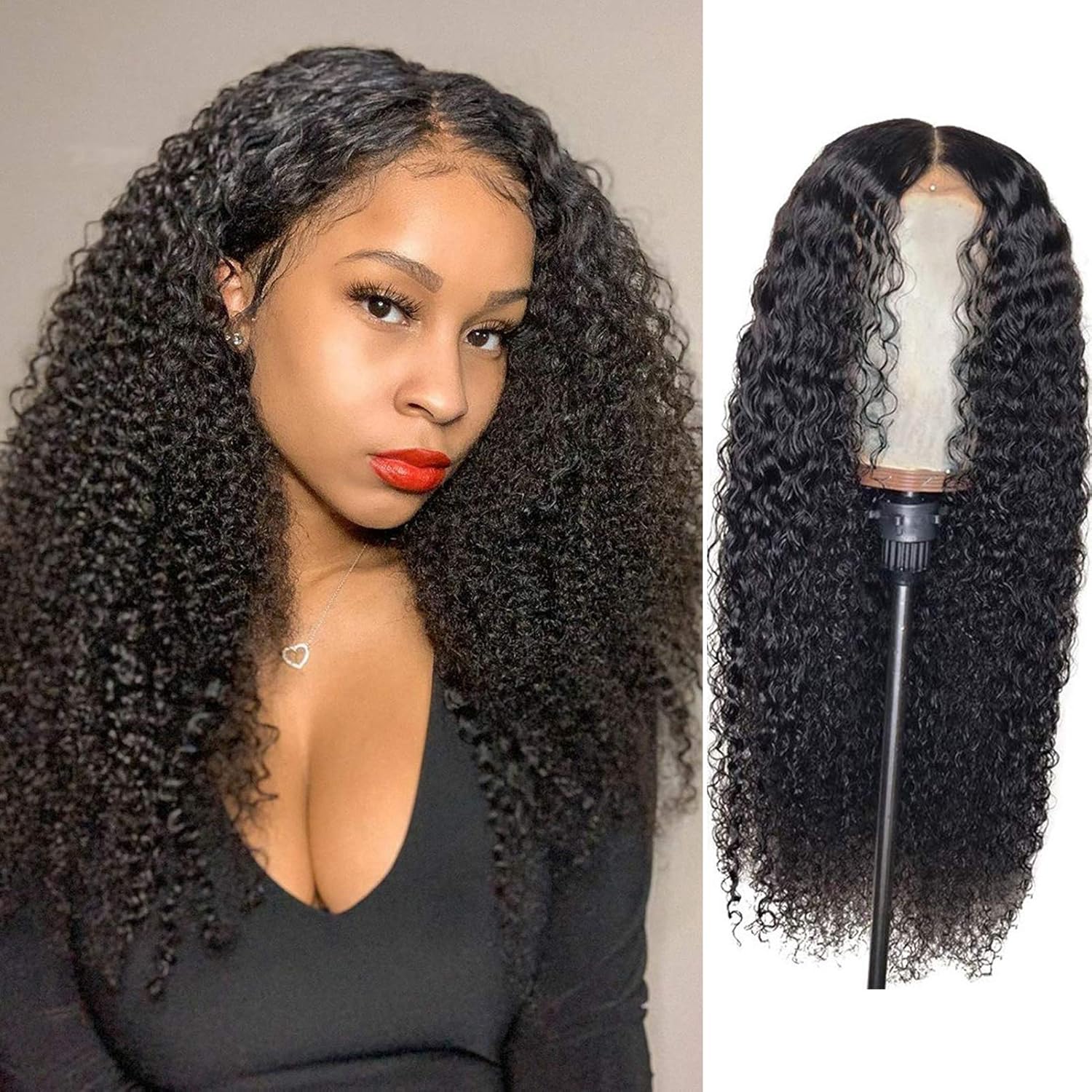 deep curly lace frontal