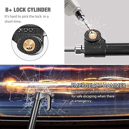 Miniatura 6 de Dispositivo antirrobo de bloqueo para volante, dispositivo antirrobo para automóvil, bloqueo de automóvil, dispositivo antirrobo de automóvil,