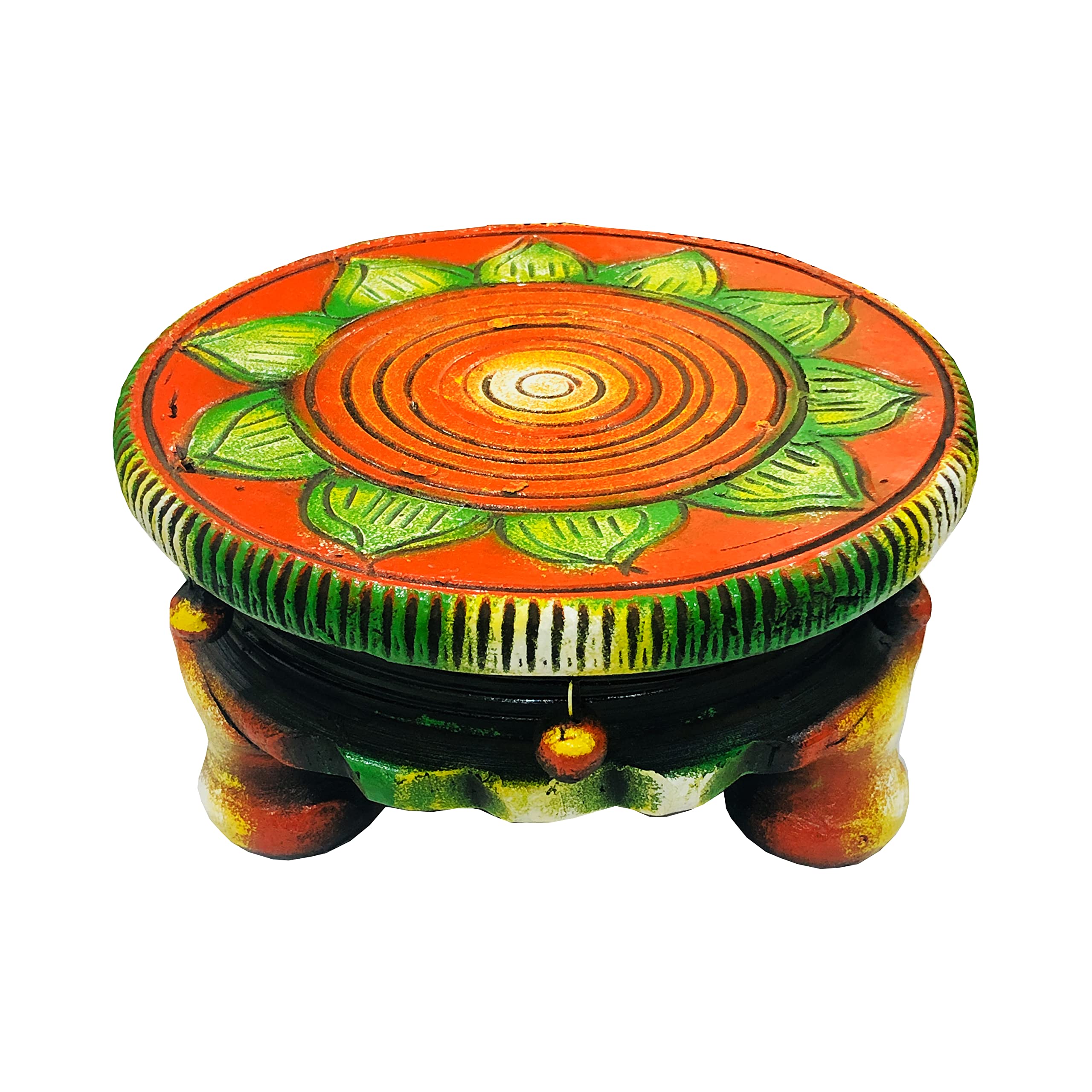 SHOPMEFAST Handcrafted Eco Friendly Terracotta Round Flower Pot Stand, Tulsi Gamla Stand For Balcony And Garden, Planter Stand For Indoor Outdoor Plants (Multicolor) (Round - 10 Inches) (B0BRJ6KL2Z) Amazon Price History, Amazon Price Tracker