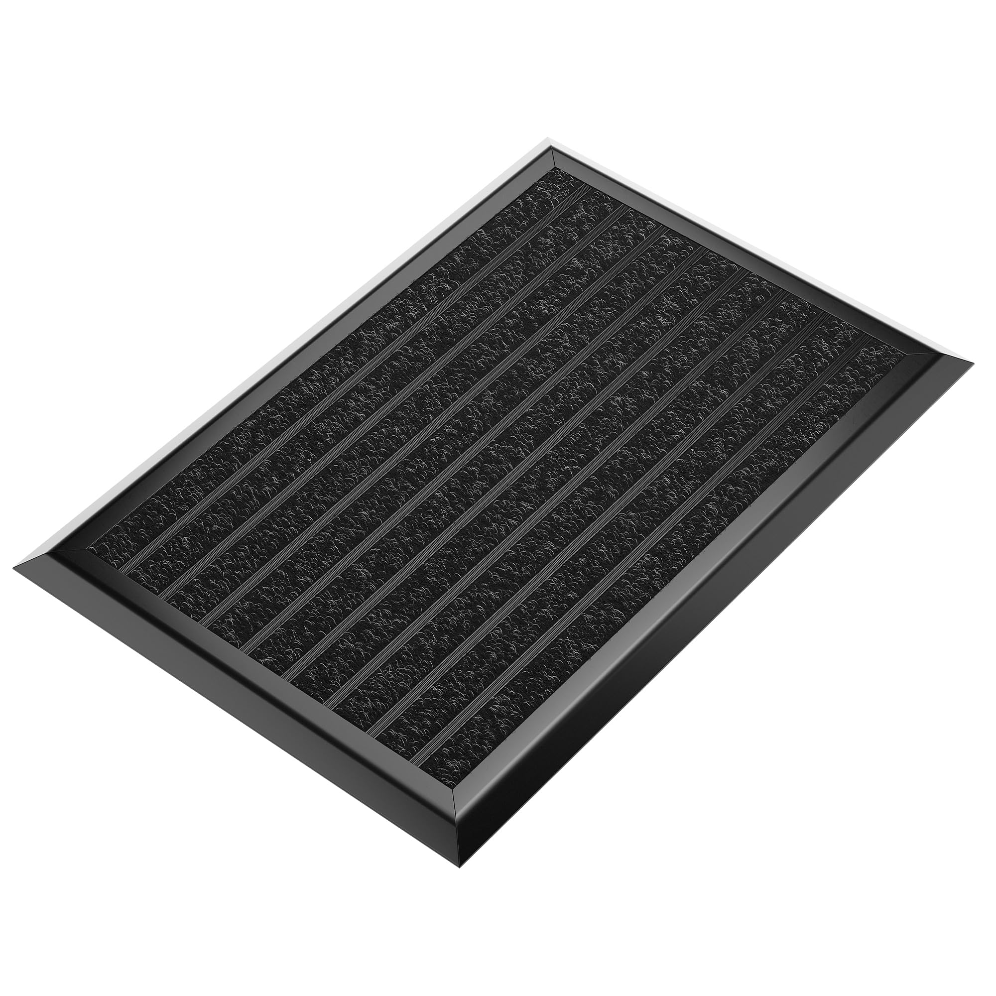 Outdoor black door mat 40 x 60 cm, aluminum doormats, outdoor doormat, heavy duty door mats outside, welcome door mat, dirt trap outdoor mat, house entrance doormat, heavy duty door mat dirt trapper.