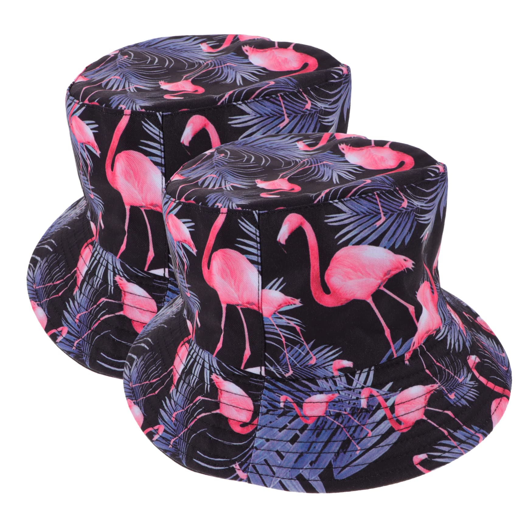 VALICLUD 2 Series Sombrero Azul para Mujer Sombrero De Pescador con Diseño De Flamenco De Viaje Gorra De Pescador Gorras para Mujer s De a De 2 Piezas*2