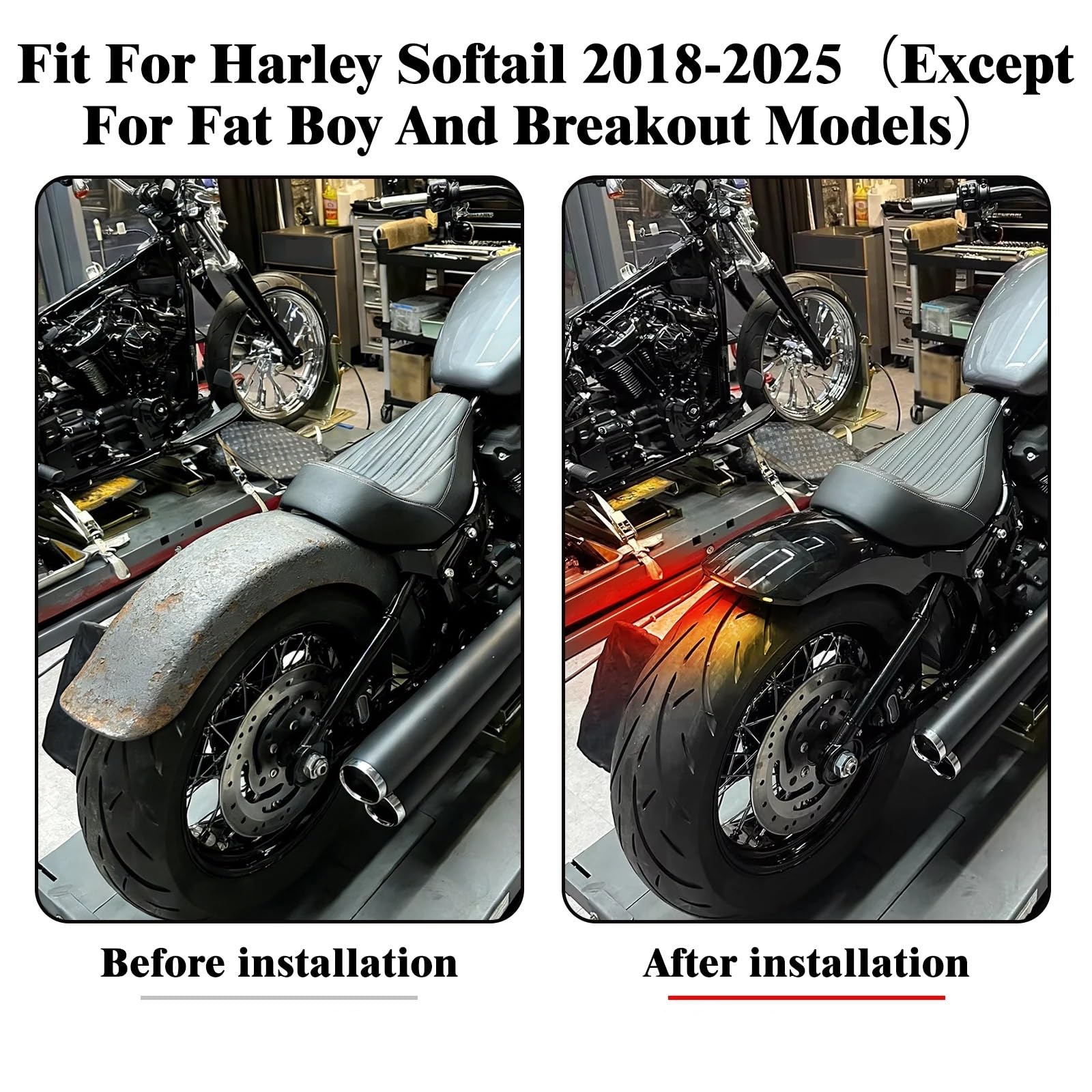 Błotnik motocyklowy Dla Harley Softail Low Rider 18-25