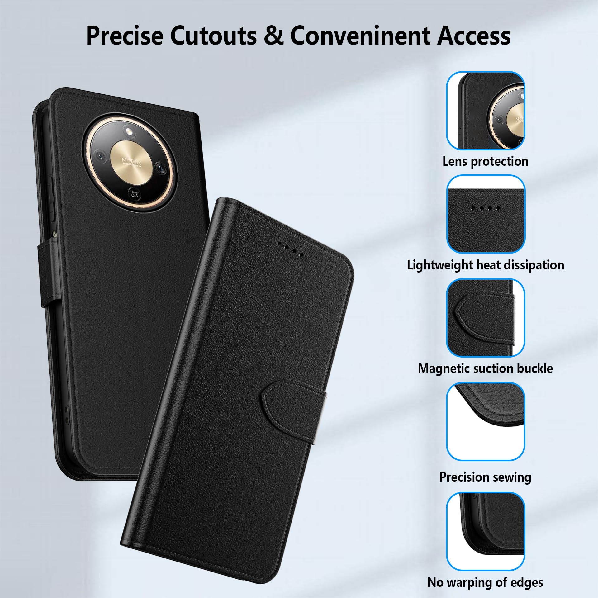 Housse Coque Liège 360° Pour Elephone P8 Mini - Étui Protecteur Flip - Neuf