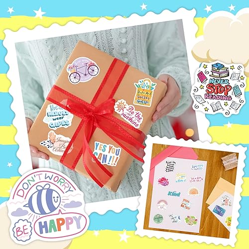 Miniatura 5 de 150 calcomanías bohemias para botellas de agua, calcomanías de vinilo impermeables, lindas calcomanías para laptop, teléfono, diario, álbum de