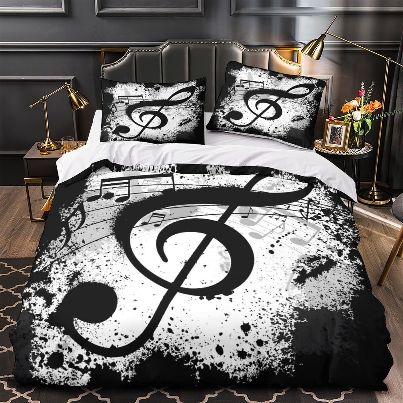 Linge de lit ancre nautique imprimé 3D housse couette microfibre double fille